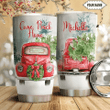 Personalized Red Truck Christmas Stainless Steel Tumbler