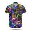 Neon Trumpet Music Staves Women Hawaiian Shirt For Trumpeters In Daily Life