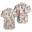 Cute Basset Hound 3D Tropical Men Hawaiian Shirt For Dog Lovers In Summer - Gift For Basset Hound Dog Lovers