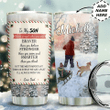 Personalized To My Son Christmas Stainless Steel Tumbler