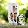 Larvasy A Baseball Dad Always Be With You Stainless Steel Tumbler
