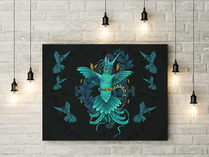 Aztec Hummingbird God Huitzilopochtli Maya Aztec 3D All Over Printed Canvas -