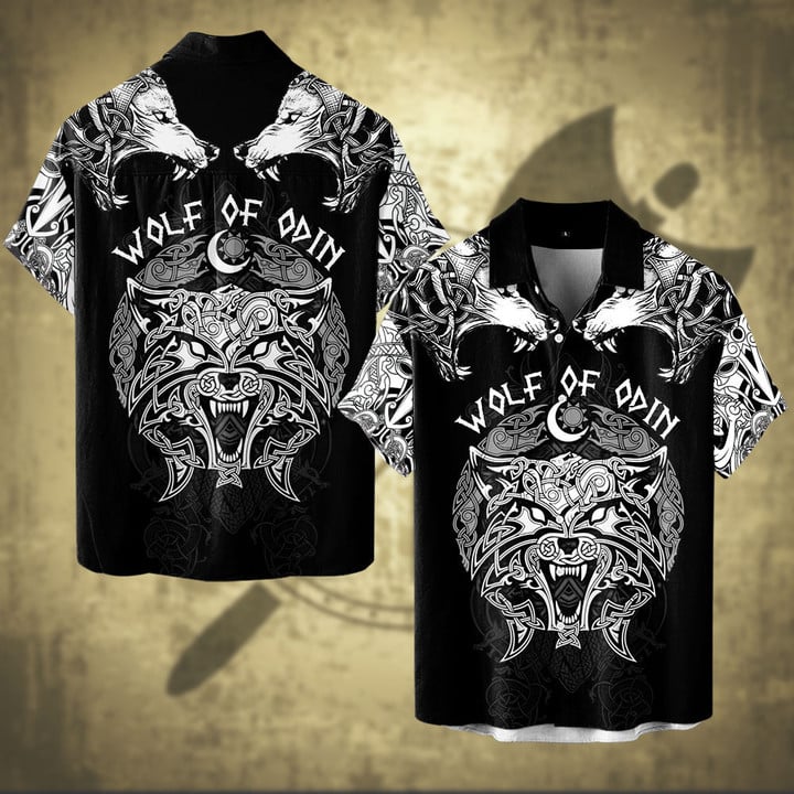 Viking Old Norse Fenrir Art Wolf Of Odin All Over Print Shirts