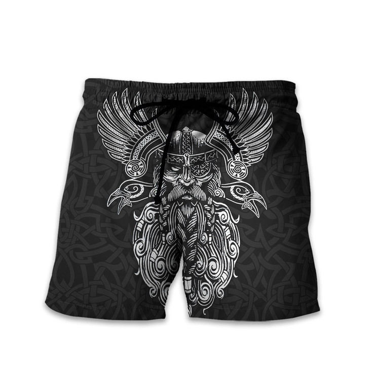 Viking Old Norse King Of Asgard Odin The All Father Tattoo Design All Over Print Short Pant