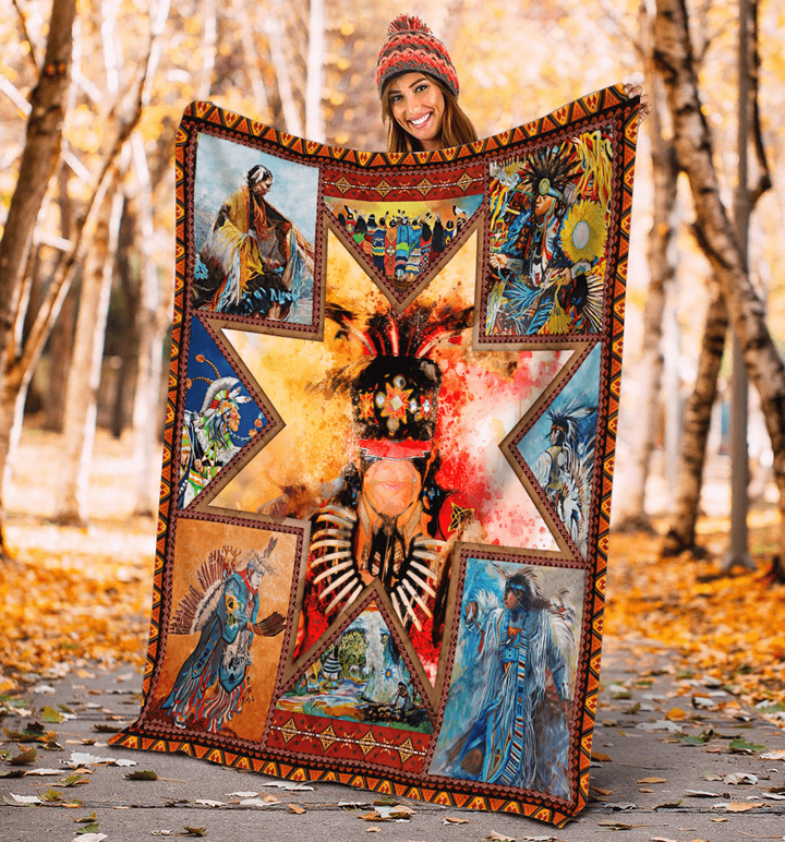 Native American Pow Wow 3D All Over Printed Blanket - Amaze Style™