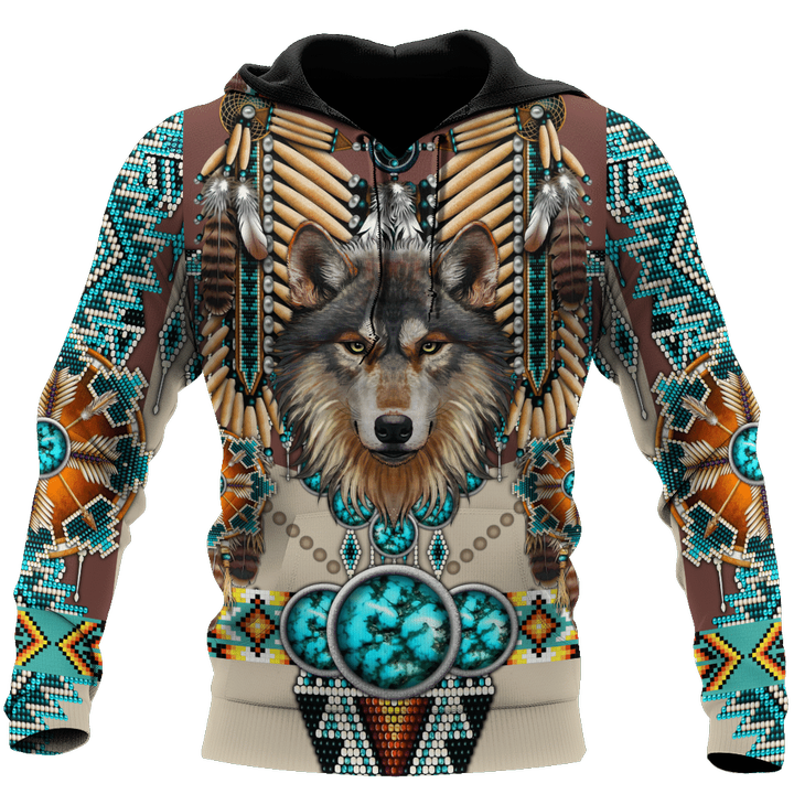 Premium Wolf Native American 3D All Over Printed Unisex Shirts - Amaze Style™