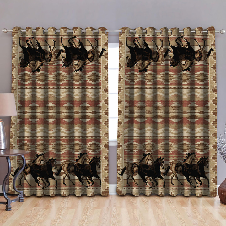 Native American Pattern Blackout Thermal Grommet Window Curtains Pi30052006 - Amaze Style™-Curtains