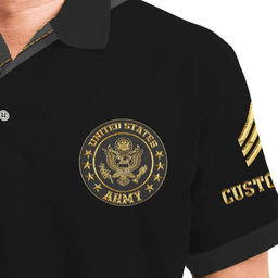 US Veteran Personalized Shirts U.S Veteran Proudly Served Polo ShirtPLV55