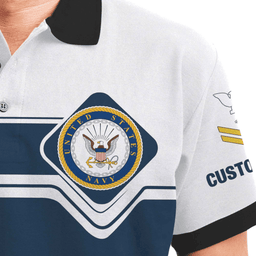US Navy Personalized US Navy Veteran Polo ShirtPLV55