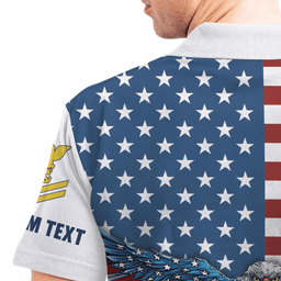 US Veteran Personalized Veteran 3D Polo ShirtPLV55