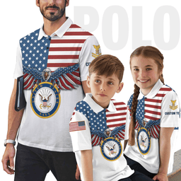 US Veteran Personalized Veteran 3D Polo ShirtPLV55