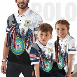 US Coast Guard (USCG) Personalized US Coast Guard Veteran Polo Shirts 8PLV55