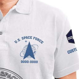 US Space Force (USSF) Personalized US Space Force Polo ShirtsPLV55
