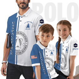 US Space Force (USSF) Personalized US Space Force Polo ShirtsPLV55