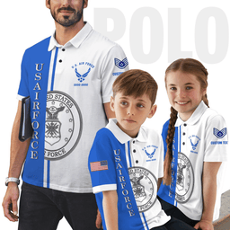 US Air Force (USAF) Personalized US Air Force Polo ShirtsPLV55