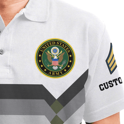 US Veteran Personalized Veteran Polo ShirtPLV55