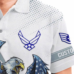 US Air Force (USAF) Personalized US Air Force Veteran Polo ShirtsPLV55