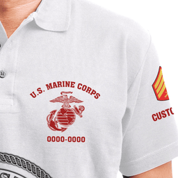 US Marine Corps (USMC) Personalized US Marine Corps Polo ShirtsPLV55