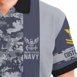 US Veteran Personalized U.S. Veteran Camouflage Polo ShirtPLV55