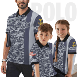 US Veteran Personalized U.S. Veteran Camouflage Polo ShirtPLV55