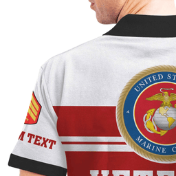 US Marine Corps (USMC) Customized US Marines Veteran Polo Shirt 30PLV55
