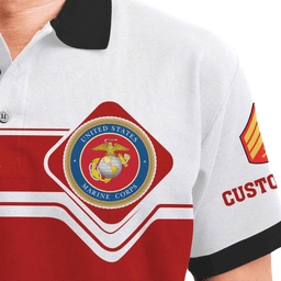 US Marine Corps (USMC) Customized US Marines Veteran Polo Shirt 30PLV55