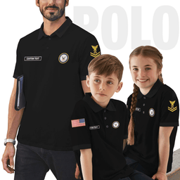 US Navy Personalized U.S. Navy Legacy Polo Shirts 73PLV55