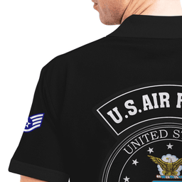 US Air Force (USAF) Personalized U.S. Air Force Legacy Polo Shirts 74PLV55