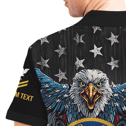 US Navy Personalized Eagle U.S Navy Veteran 3D Polo Shirt 47PLV55