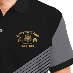 US Veteran Personalized US Military Valor Performance Polo Shirt 60PLV55