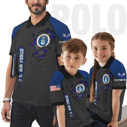 US Air Force (USAF) Personalized USAF Veteran Polo Shirt 39PLV55
