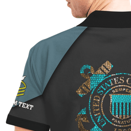 US Coast Guard (USCG) Personalized USCG Veteran Polo Shirt 40PLV55