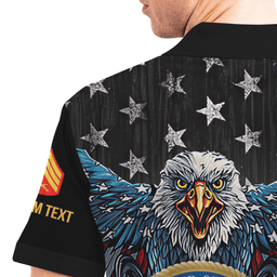 US Marine Corps (USMC) Personalized Eagle USMC Veteran 3D Polo Shirt 45PLV55