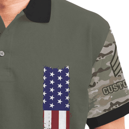 US Veteran Personalized Veteran Polo x "I Am A US Veteran I Would Put The Uniform Back On If America Needed Me, I Maybe Older, Move Slower But My Skills Still Remain" 58PLV55