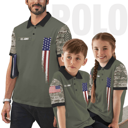 US Veteran Personalized Veteran Polo x "I Am A US Veteran I Would Put The Uniform Back On If America Needed Me, I Maybe Older, Move Slower But My Skills Still Remain" 58PLV55