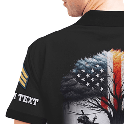 US Veteran Veteran Personalized Polo Shirt x "You'll never walk alone" 56PLV55