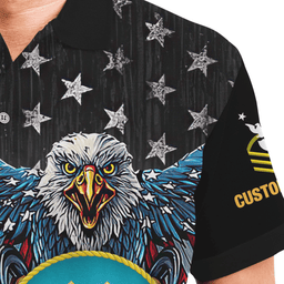 US Coast Guard (USCG) Personalized Eagle USCG Veteran 3D Polo Shirt 64PLV55