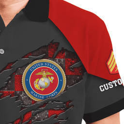 US Marine Corps (USMC) Personalized USMC Veteran Polo Shirt 41PLV55