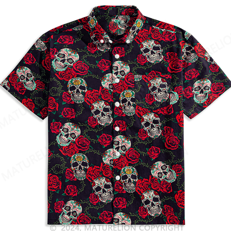 Bloom And Death Hawaiian Shirt Funny Saying Tee for Men Hilarious Graphic Shirt HW56