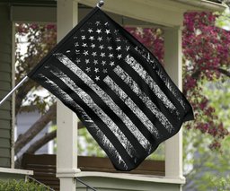 Blacked Out American Flag Black Flag All Black American Flag Us Old Retro FL56