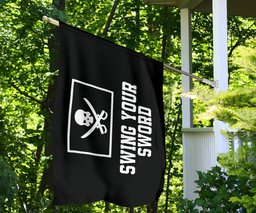 Henry Every Flag Swing Your Sword Mike Leach Flag Mississippi State Pirate Merch FL56
