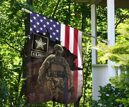US Army Flag Army Soldier American Flag Unique Patriotic Army Retirement Gifts FL56