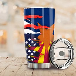 American Flag And Arizona State Flag Arizona Pride Patriot Merch 4th Of July Outdoor Decor FL56