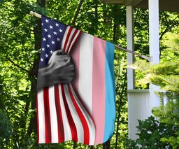 American Blue Pink White Flag Trans Pride Flags Best House Outdoor Decor FL56