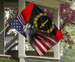 Black Heritage Flag And American Flag African Black American Heritage Flag 1976 For Sale FL56