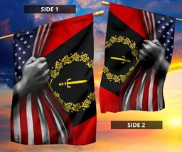 Black Heritage Flag And American Flag African Black American Heritage Flag 1976 For Sale FL56