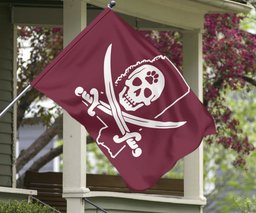Mississippi State Pirate Flag Leach Pirate Lawn Flag Outdoor Decor FL56