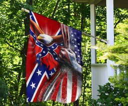 Eagle American Civil War Flag Patriotic Gift For Home Decor FL56