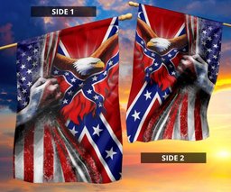 Eagle American Civil War Flag Patriotic Gift For Home Decor FL56