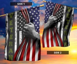Veteran Flag Inside American Flag Honor Veteran United State Memorial Day Military FL56